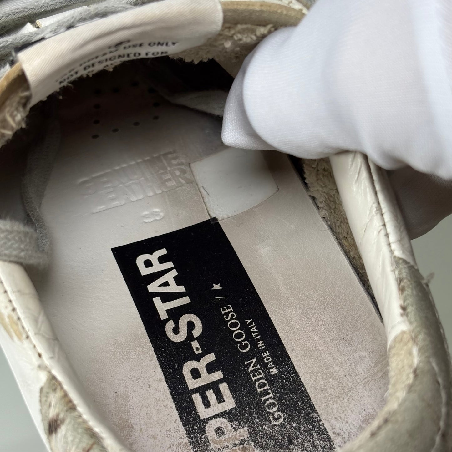 Golden goose Superstar Bianco e Rosa 38