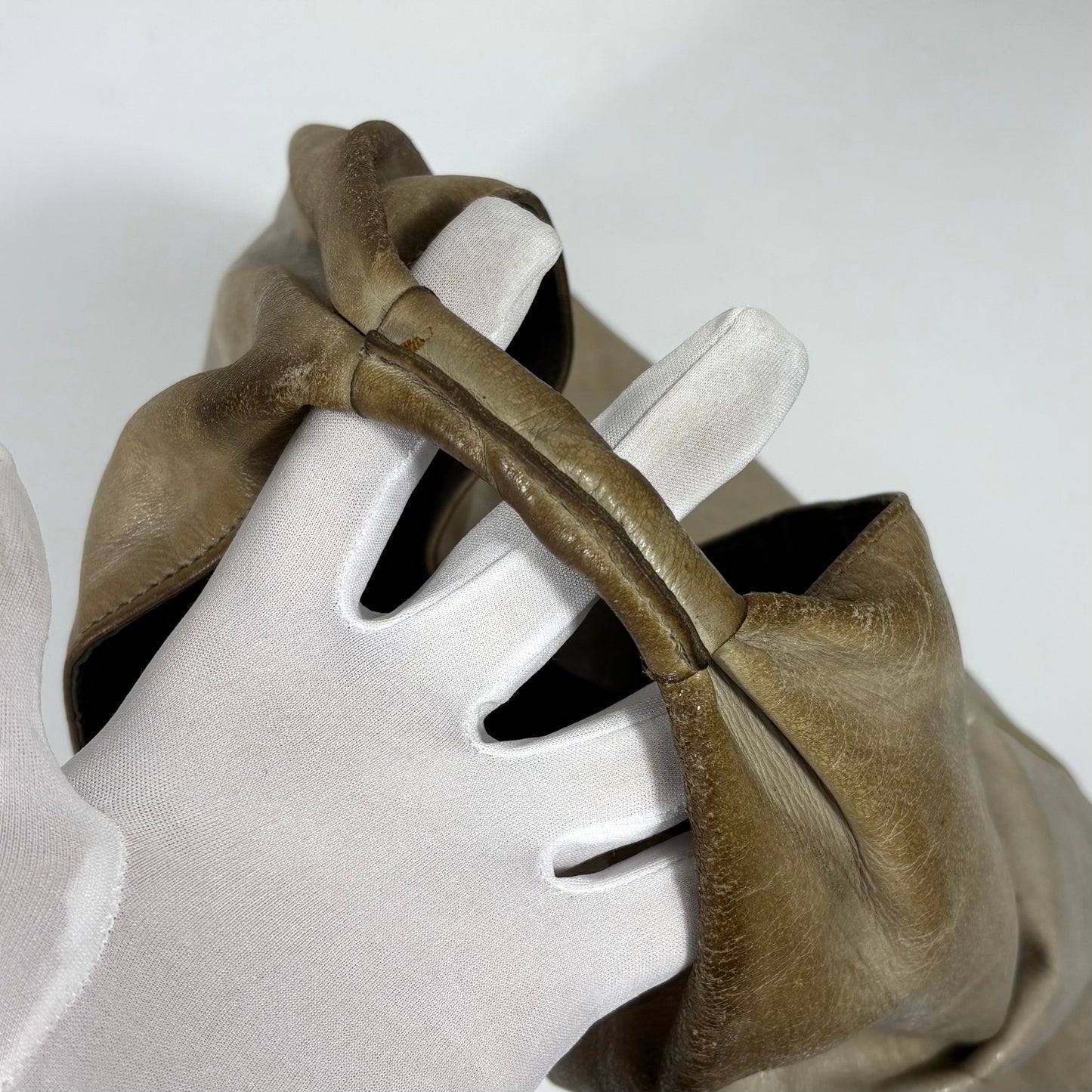 Maison Margiela MM6 Japanese Tote in pelle beige