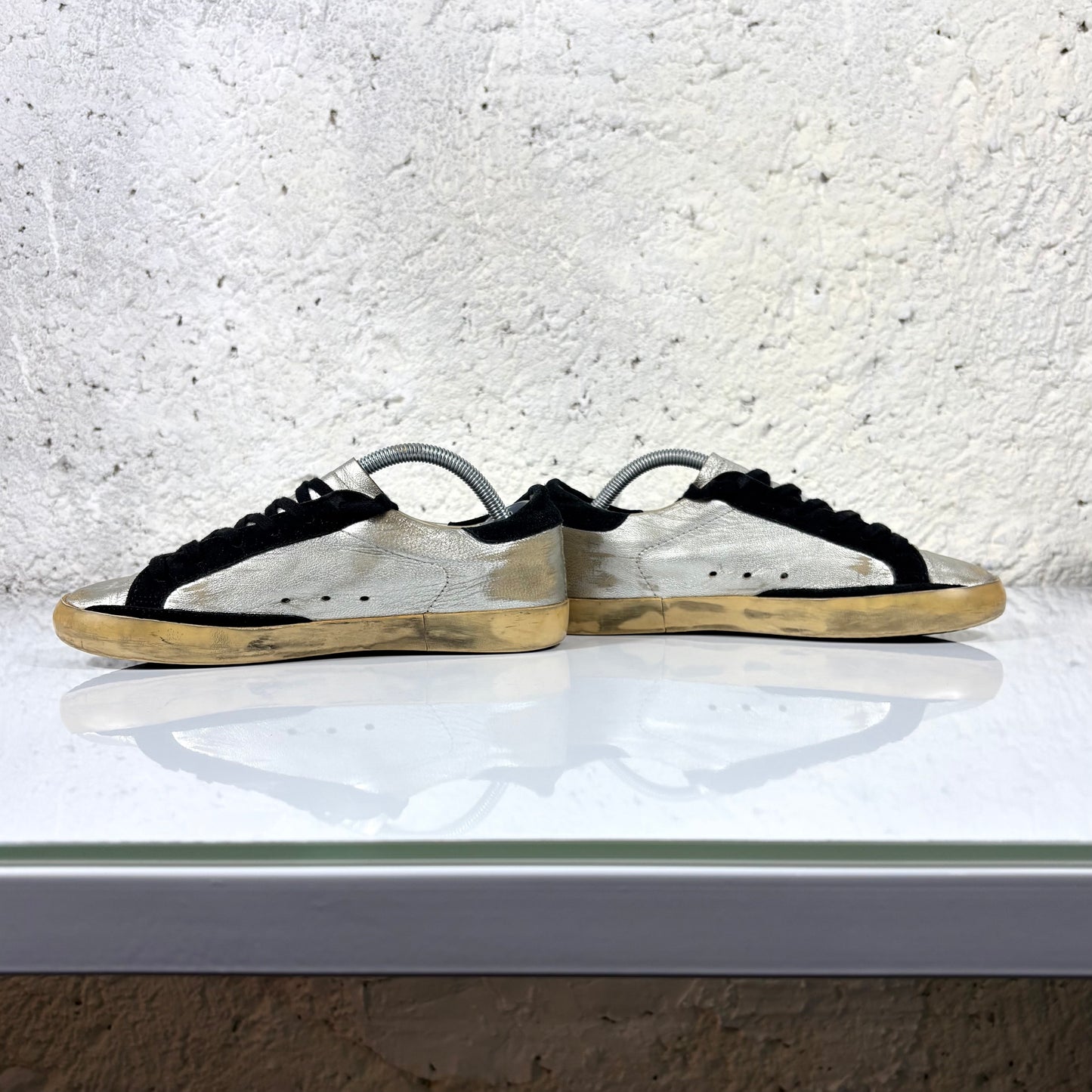 Golden goose Superstar argento e nero 38