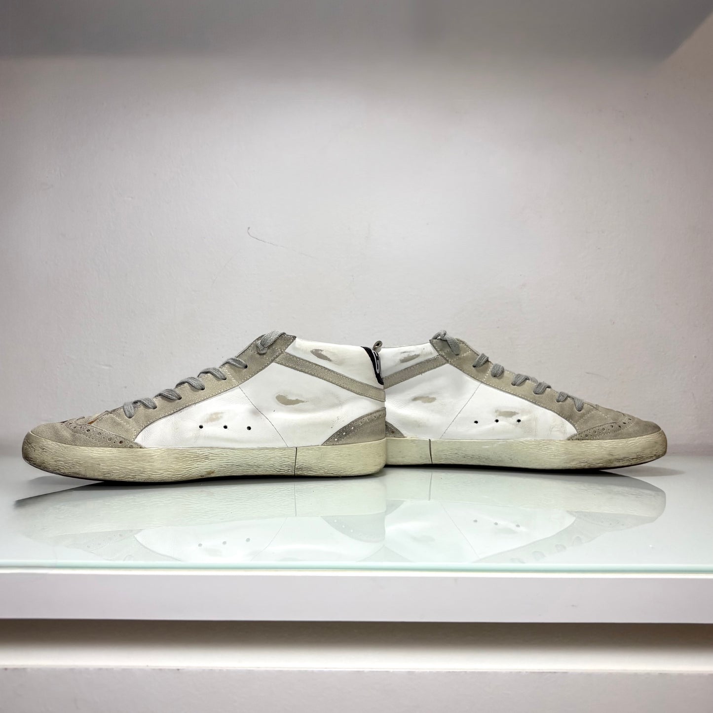 Golden goose Midstar grigie e bianche 44