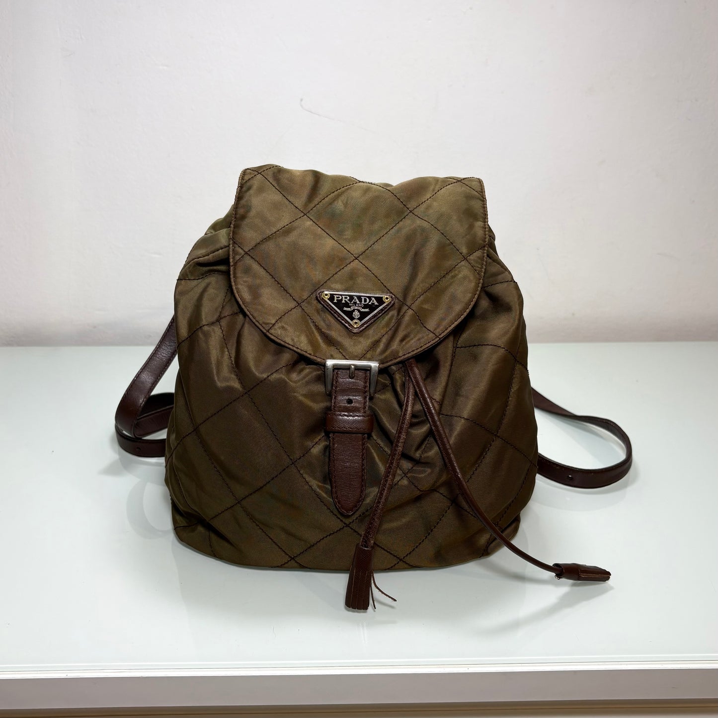 Prada BackPack Nylon Brown