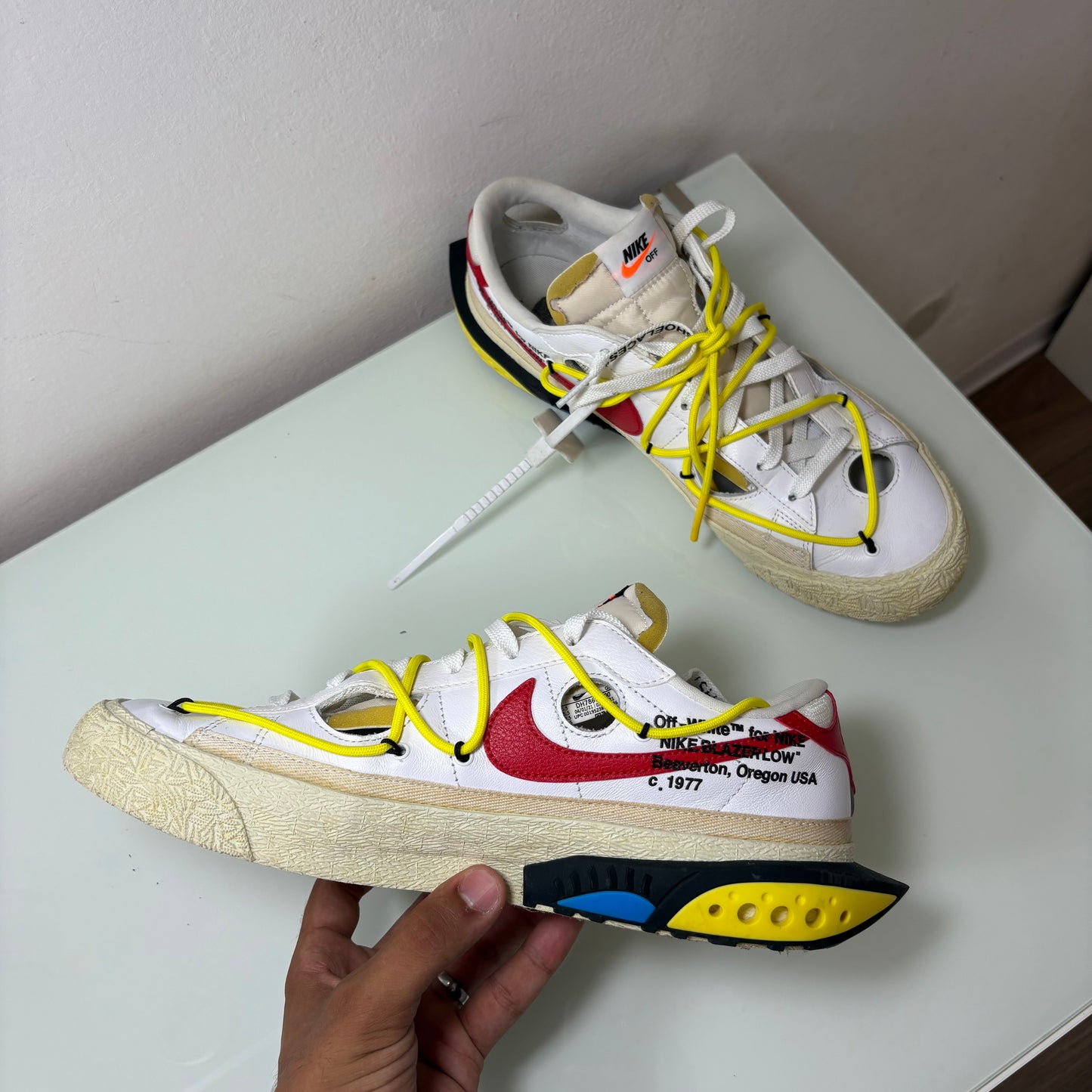 Nike blazer low x Off white university 45,5