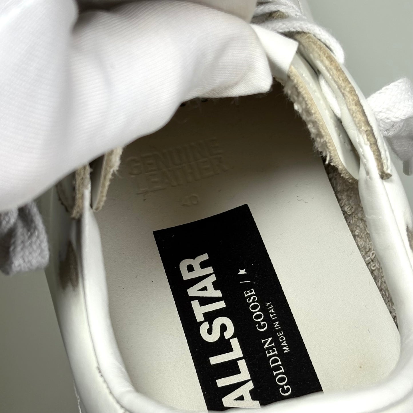 Golden goose ballstar bianco blu e rosso 40