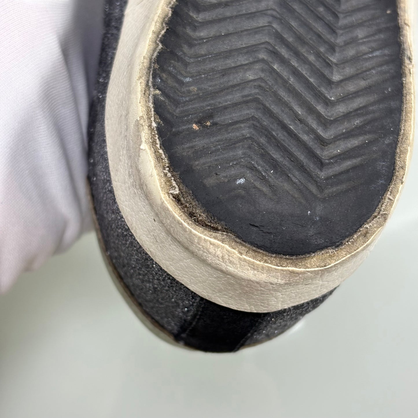 Golden goose Superstar glitter grigio stella blu e tallone argento 38