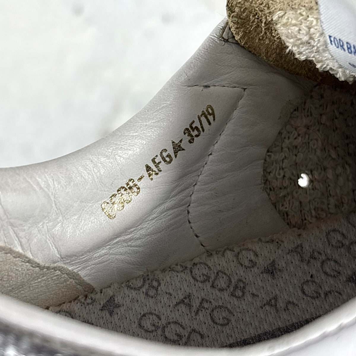 Golden goose Stardan bianche/ maculato e talloncini argento 38