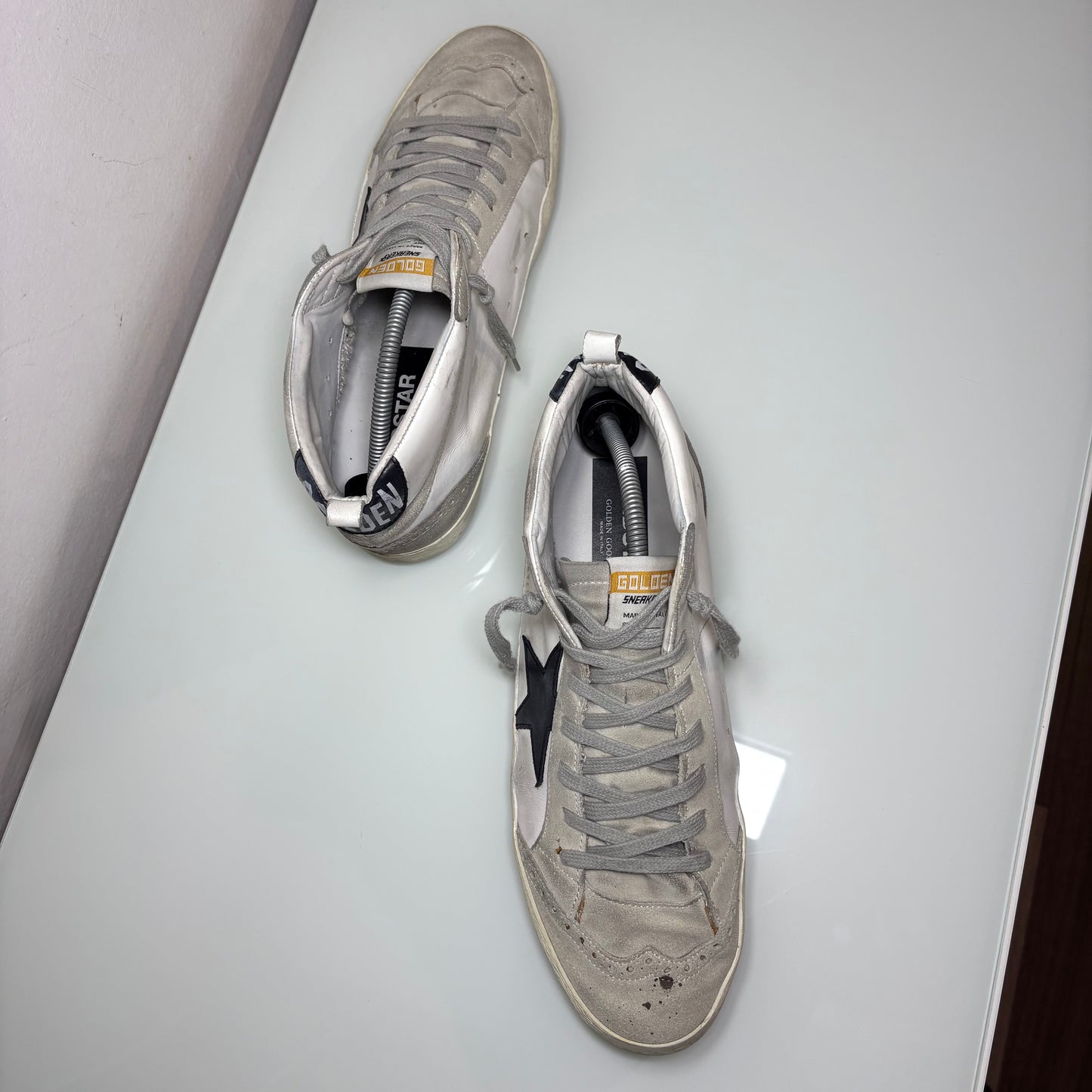 Golden goose Midstar grigie e bianche 44
