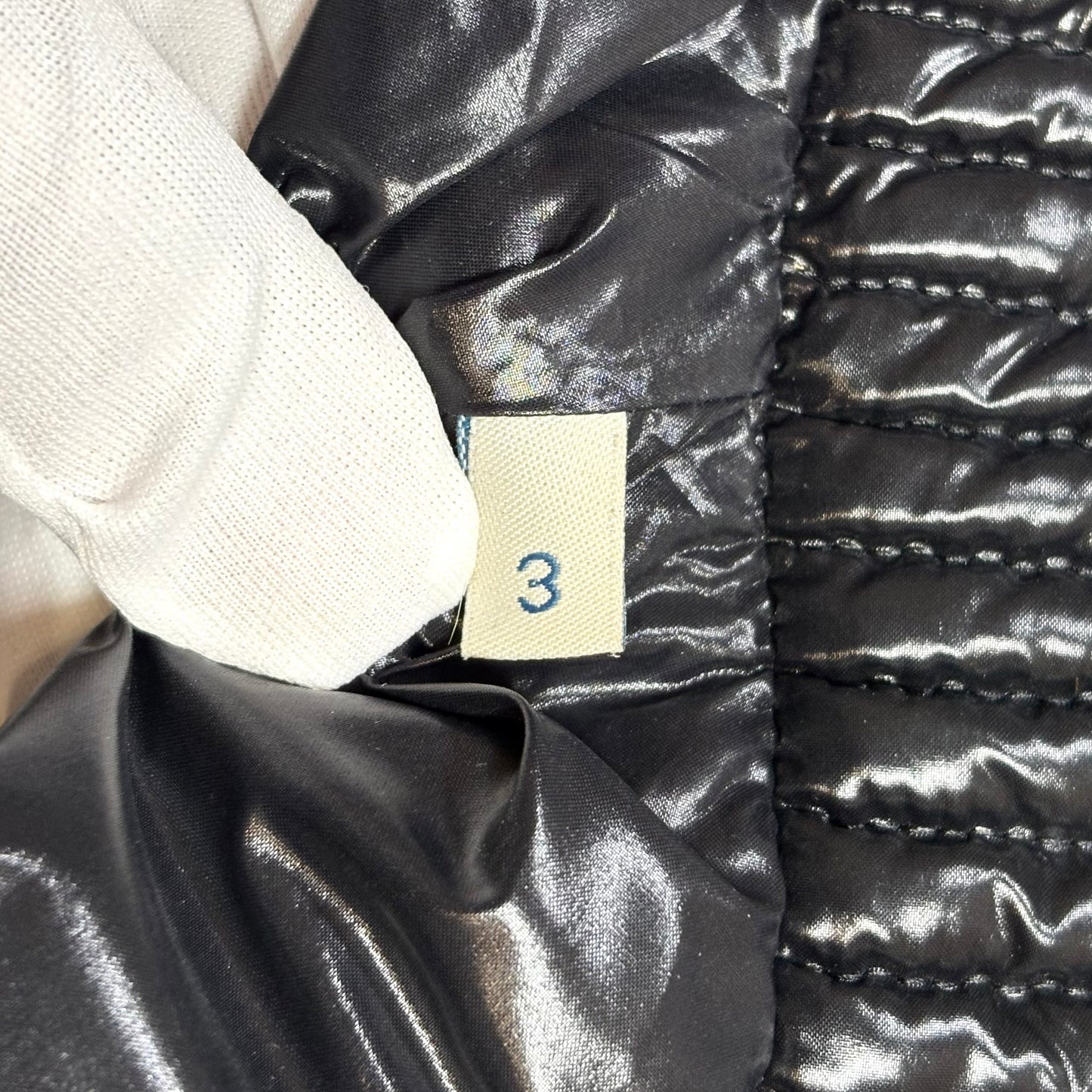 Moncler giubotto nero lucido 3 L