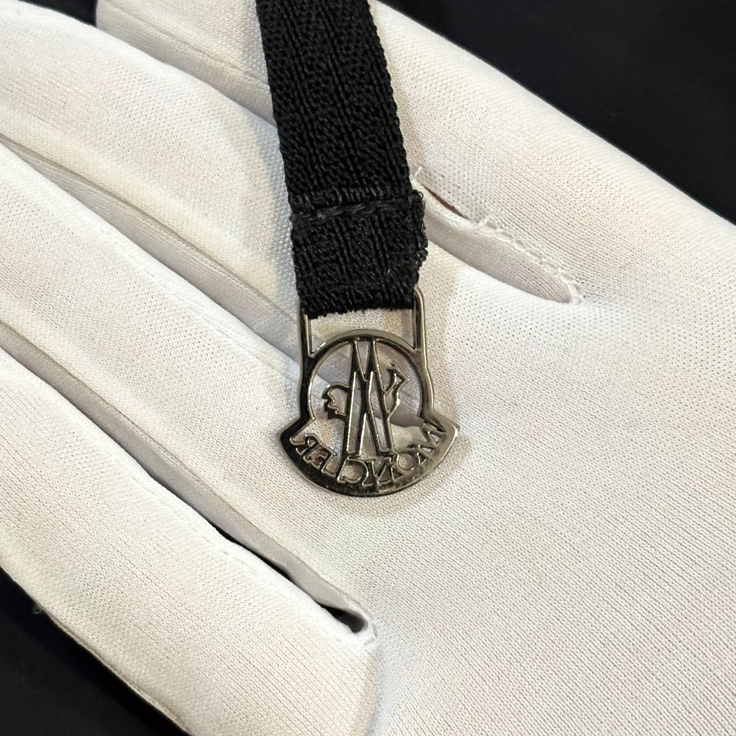 Moncler long nero con pelliccia XL