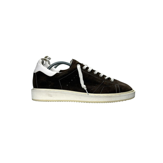 Golden goose Starter scamosciato marrone tallone bianco 39
