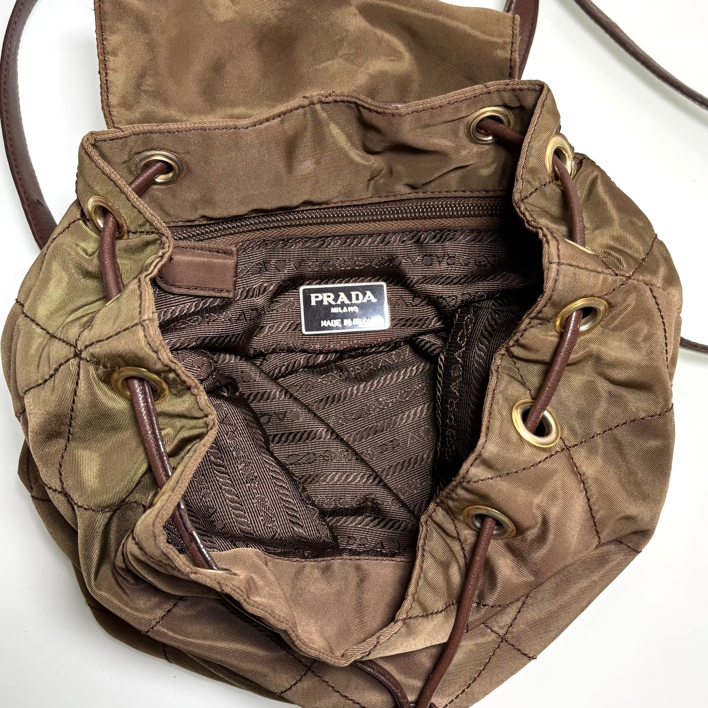 Prada zaino Re-Nylon Brown