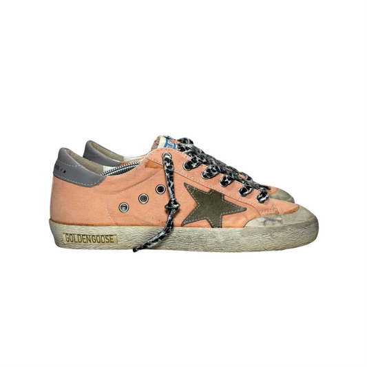 Golden goose Superstar albicocca in tessuto 38