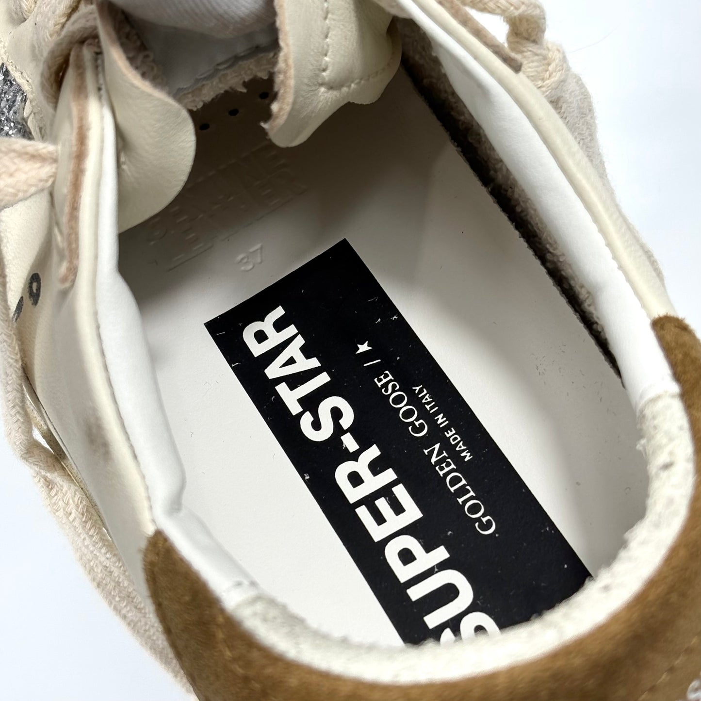 Golden goose Superstar panna con talloncini marroni 37