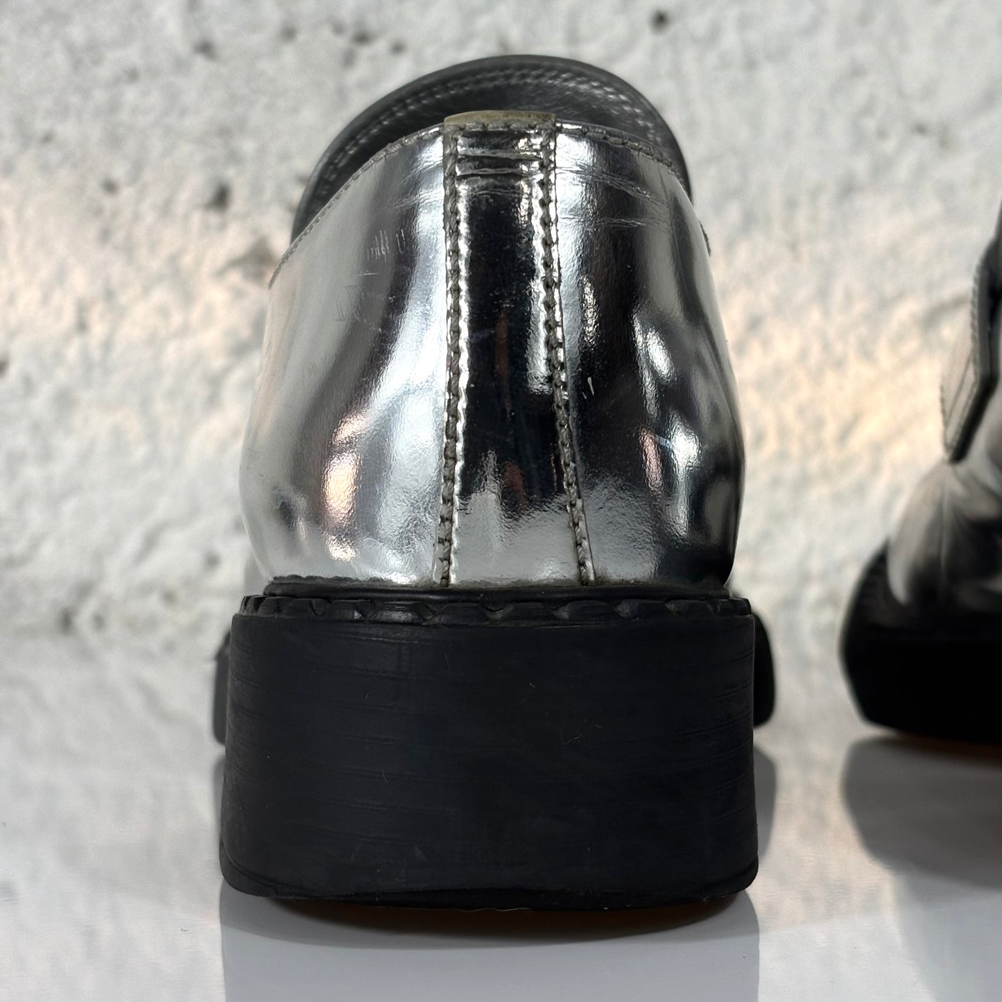 Mocassini Prada chocolate Argento 37