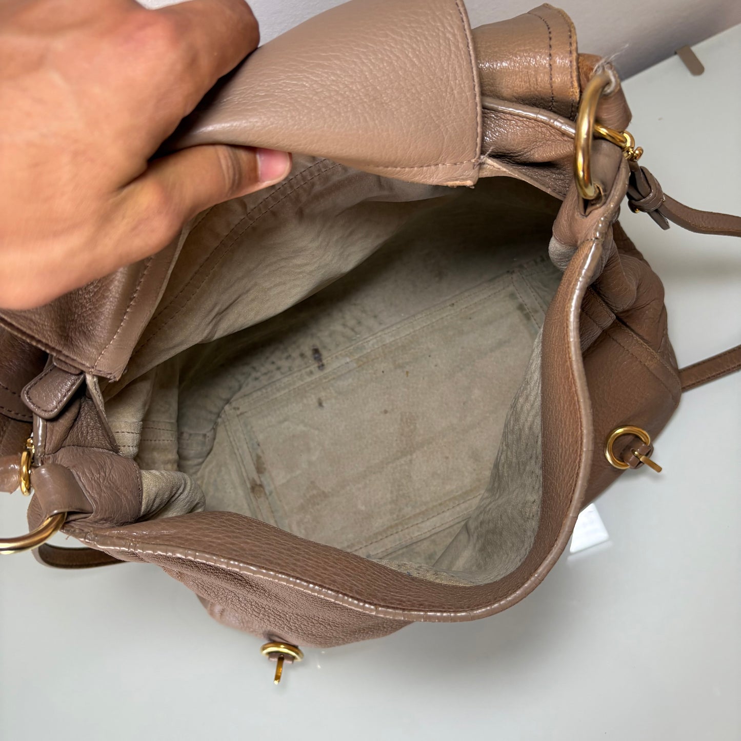 Borsa Miu Miu in vitello