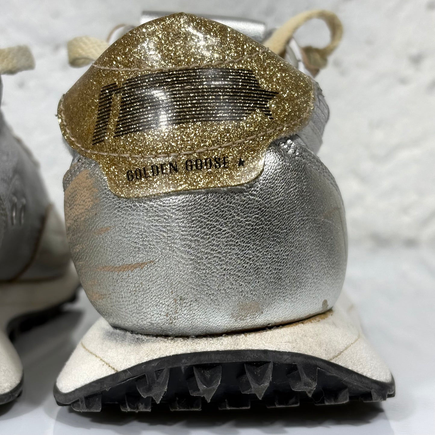 Golden goose Marathon argento e oro 39