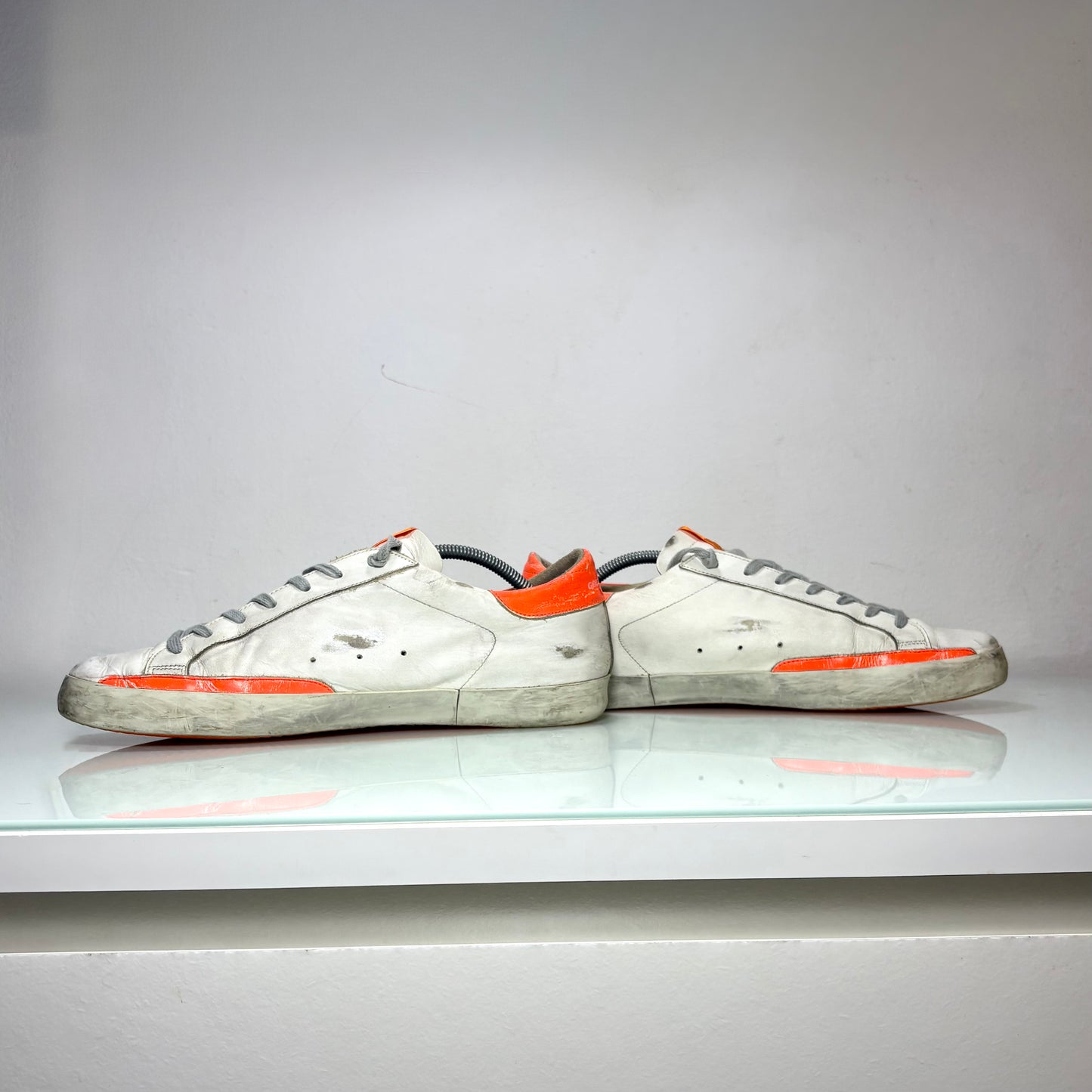 Golden goose Superstar bianco e arancio 45