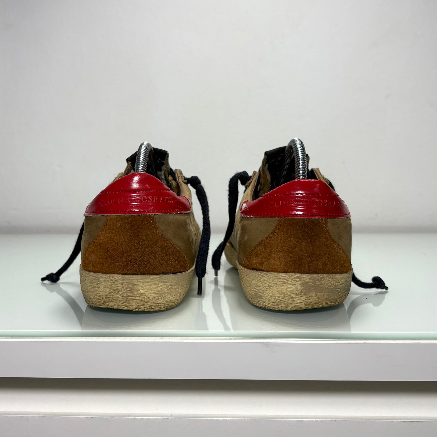 Golden goose Superstar cachi e tallone rosso 39