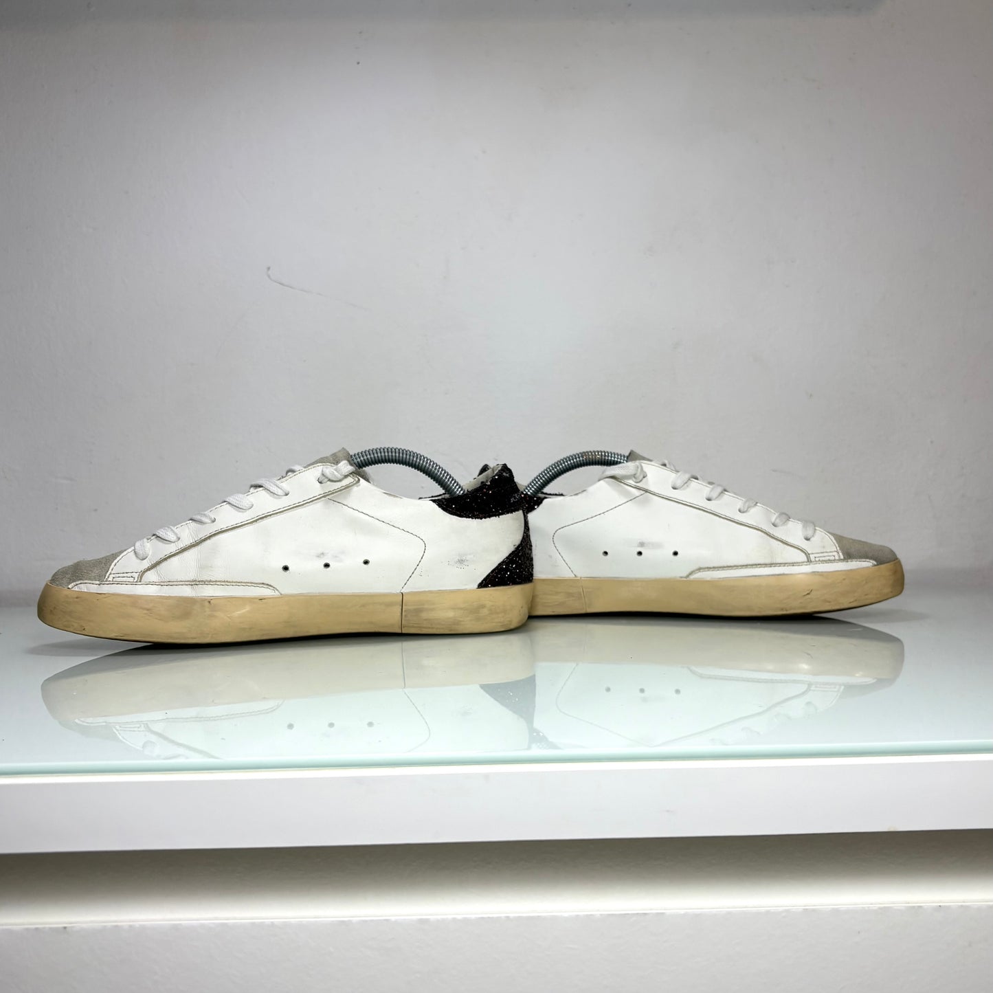 Golden goose classic Stella argento brill. E tallone nero brill. 39