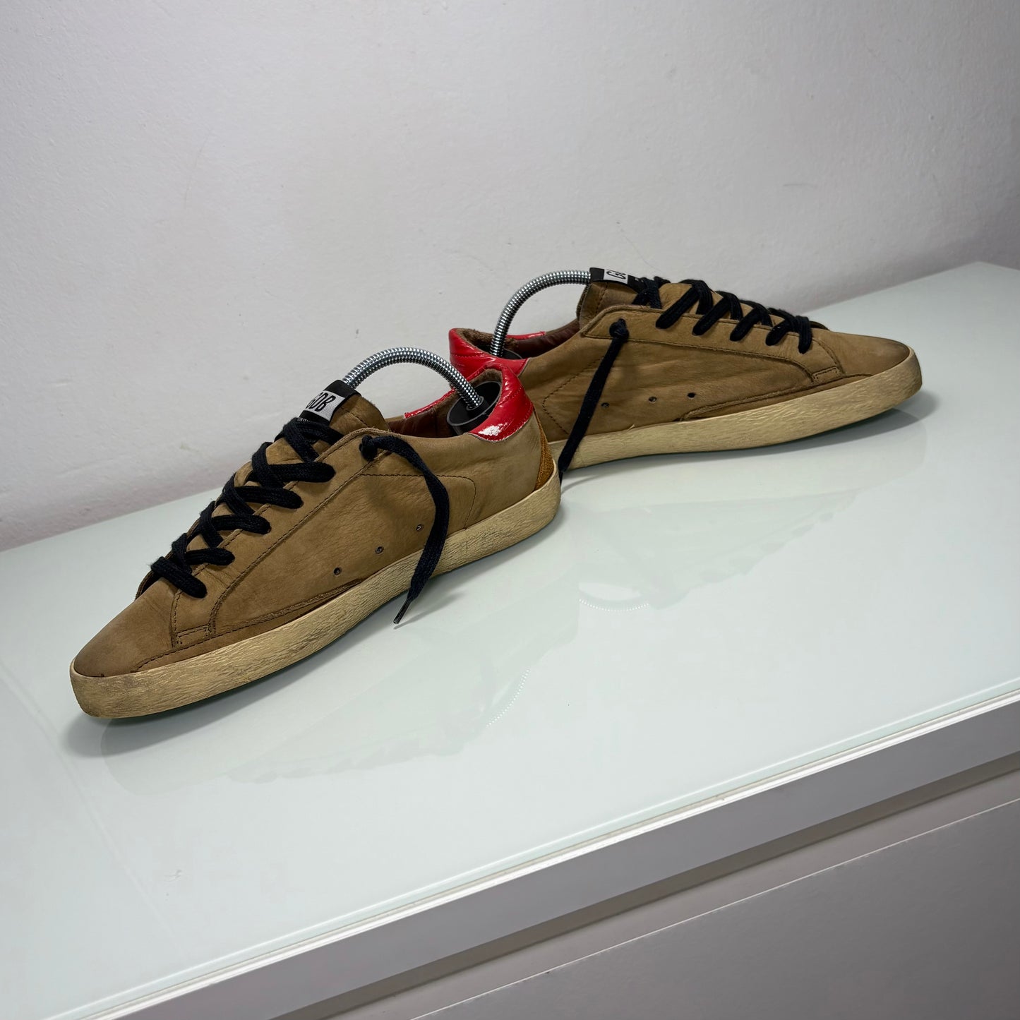 Golden goose Superstar cachi e tallone rosso 39