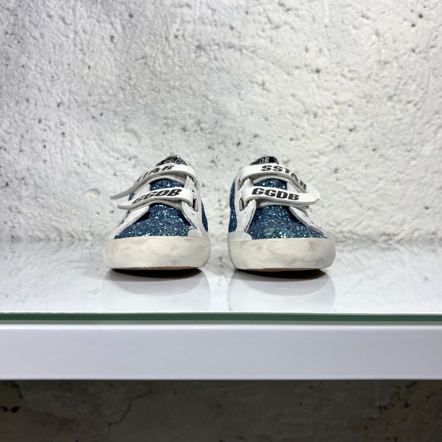 Golden goose Old School blu glitter 40 limited edition