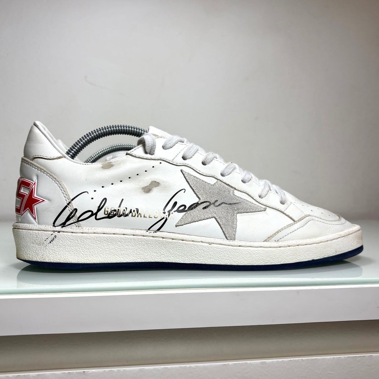 Golden goose ballstar bianco blu e rosso 40