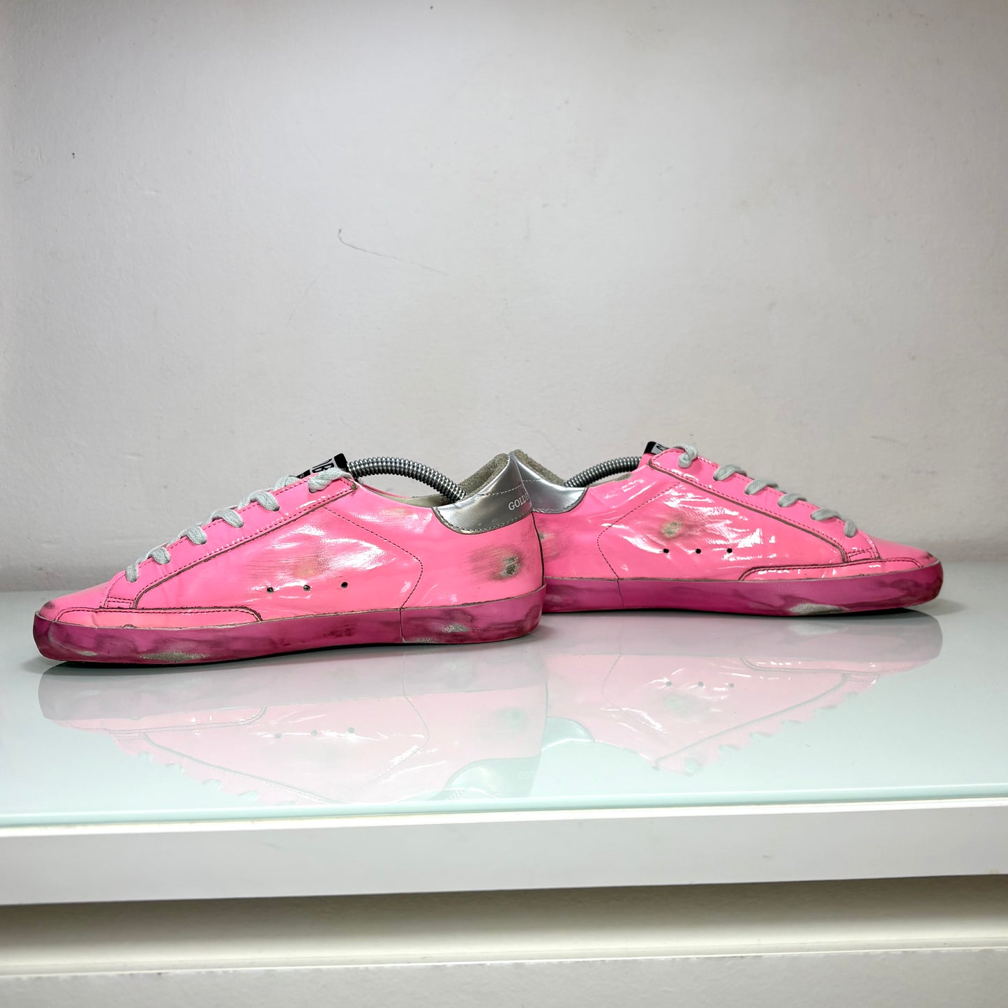 Golden goose Superstar rosa e tallone argento 37