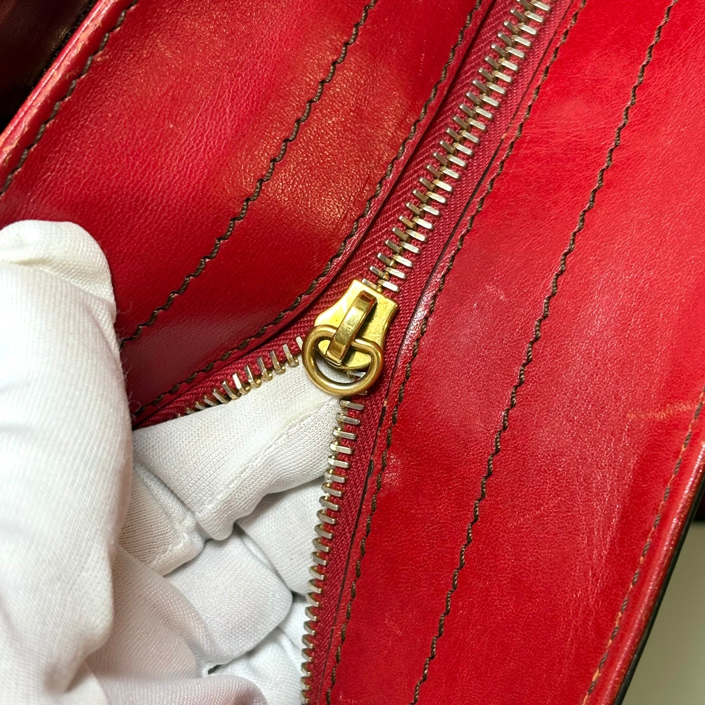 The Bridge Bauletto Rosso Ciliegia/Oro