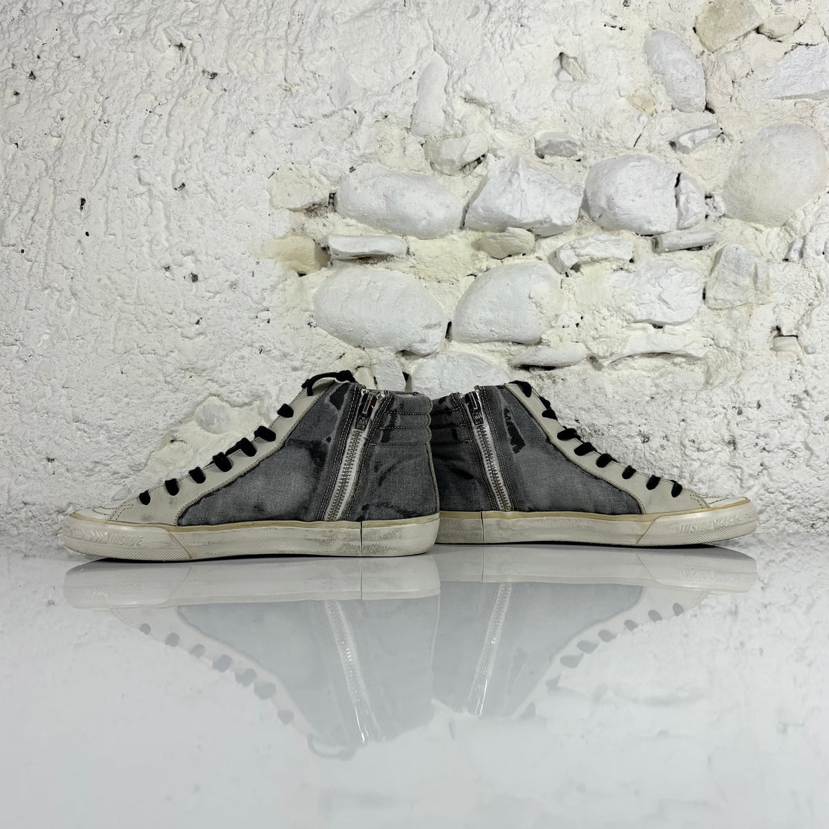 Golden goose Slide grigie e oro 37