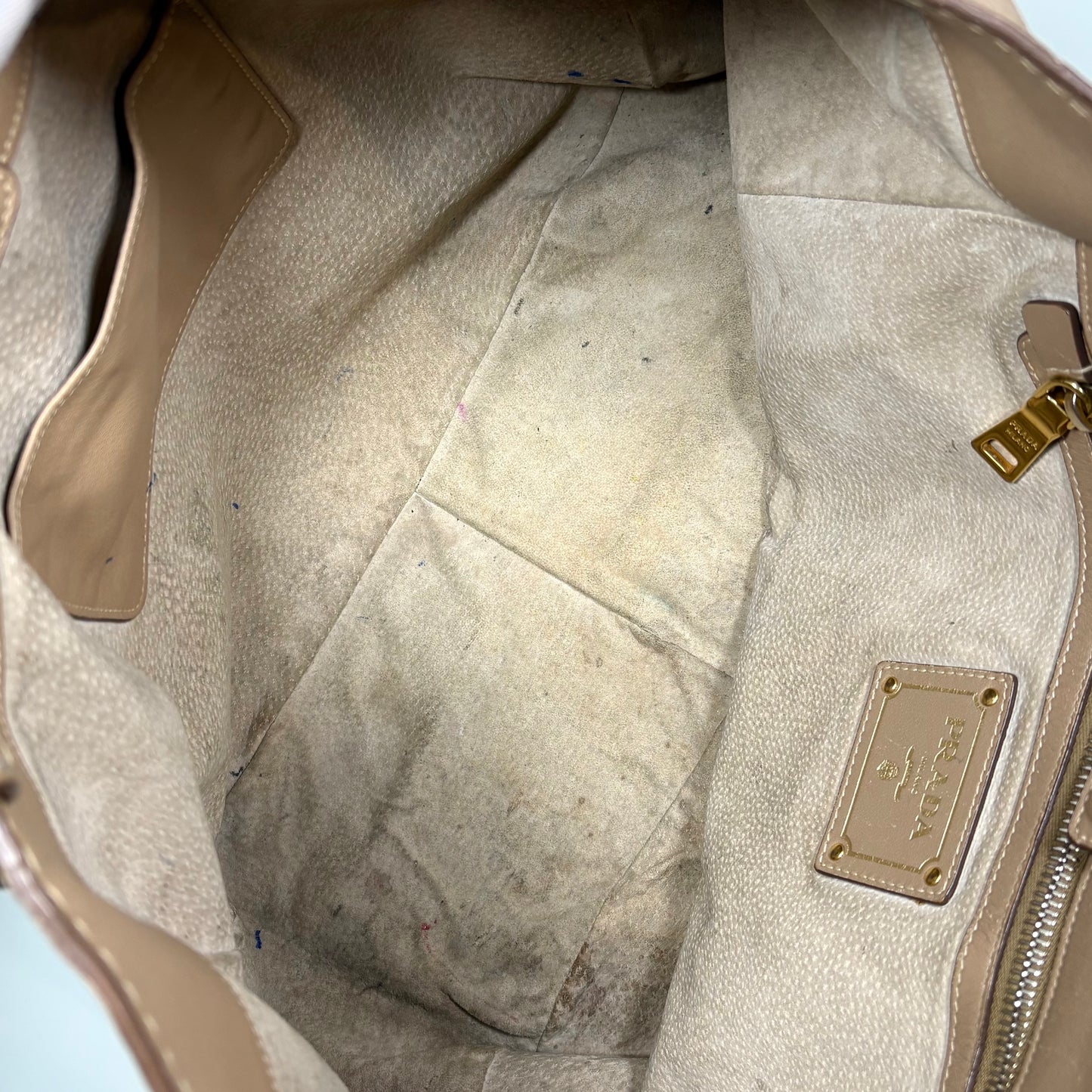 Prada bandoulière in pelle morbida “cammello”