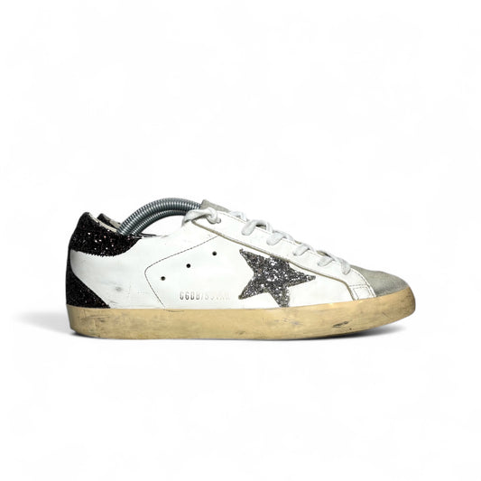 Golden goose classic Stella argento brill. E tallone nero brill. 39