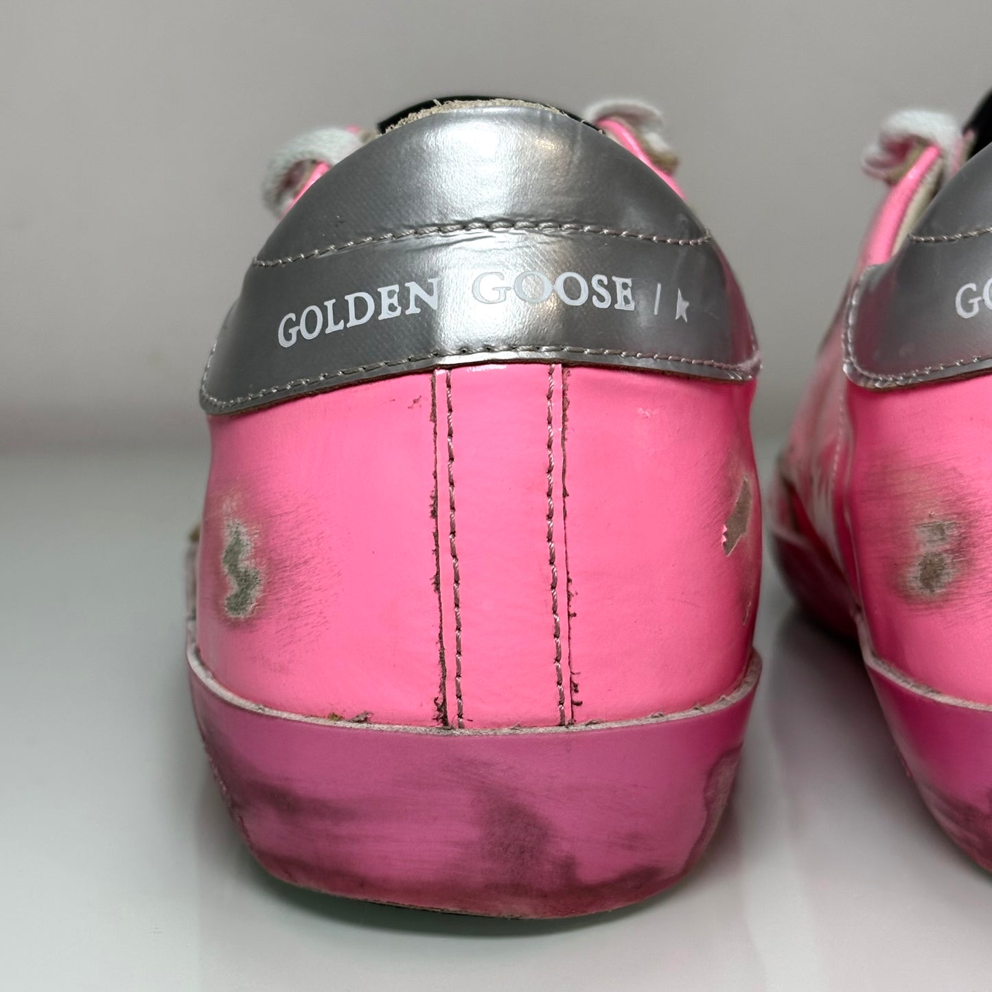 Golden goose Superstar rosa e tallone argento 37