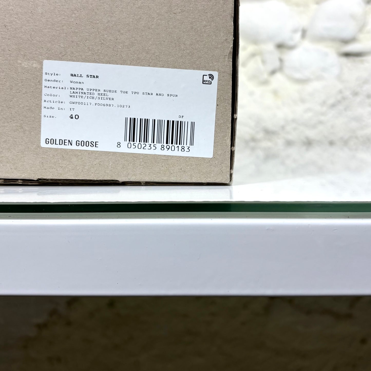 Golden goose Ballstar LTD bianco e argento 40