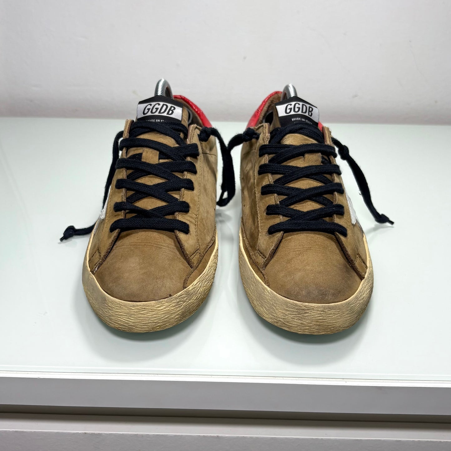 Golden goose Superstar cachi e tallone rosso 39