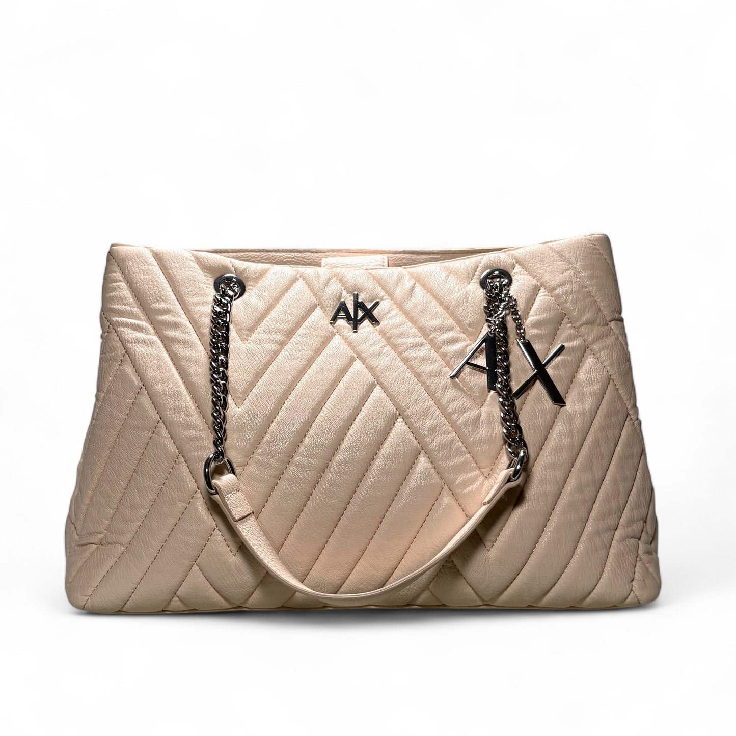 Armani Exchange Shopping bag nude