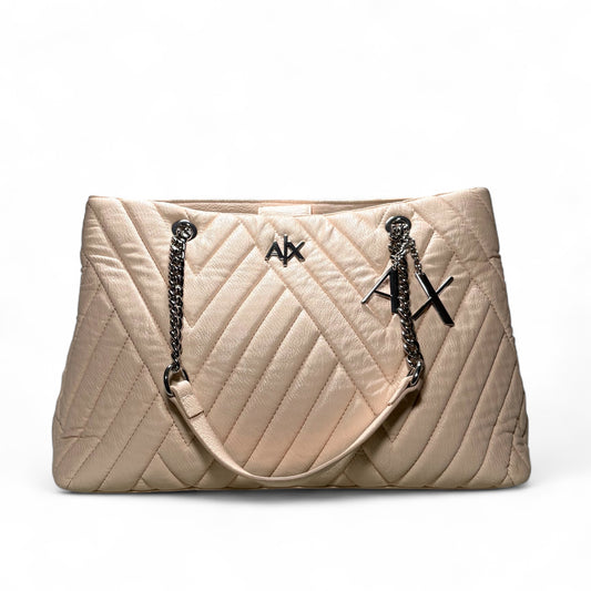 Armani Exchange Shopping bag nude