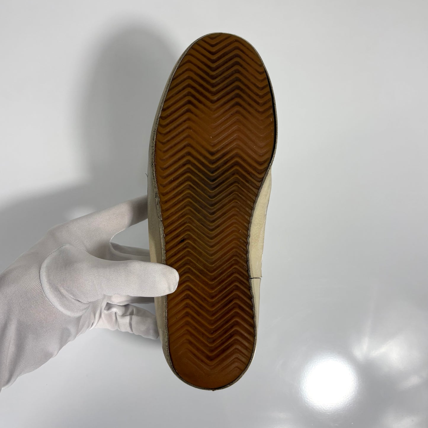 Golden goose Superstar bianche con tallone marrone 38