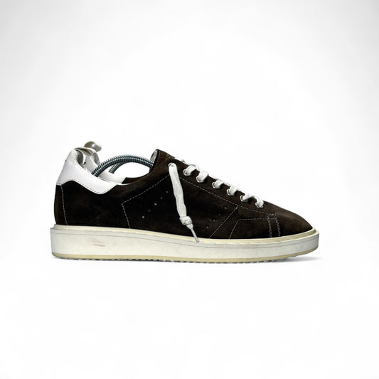 Golden goose Starter scamosciato marrone tallone bianco 39