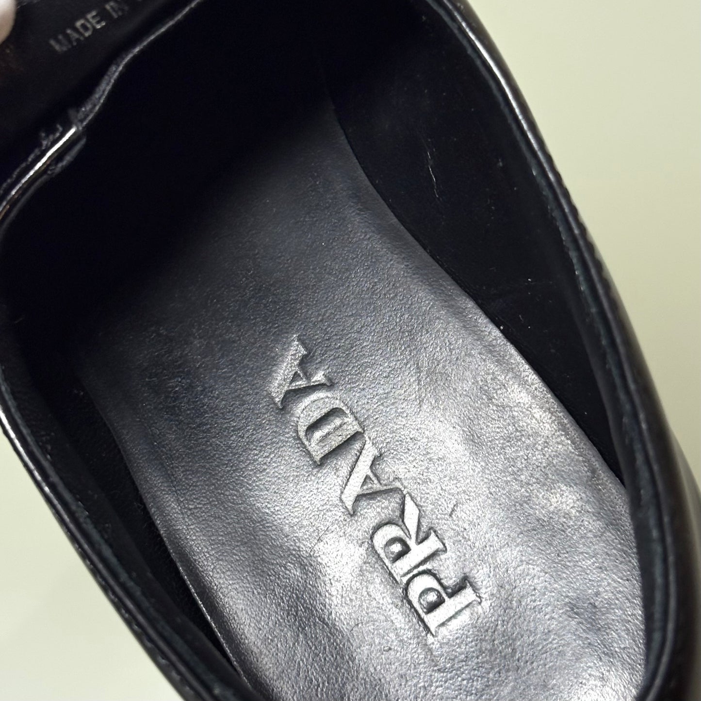 Mocassini Prada chocolate nero 36