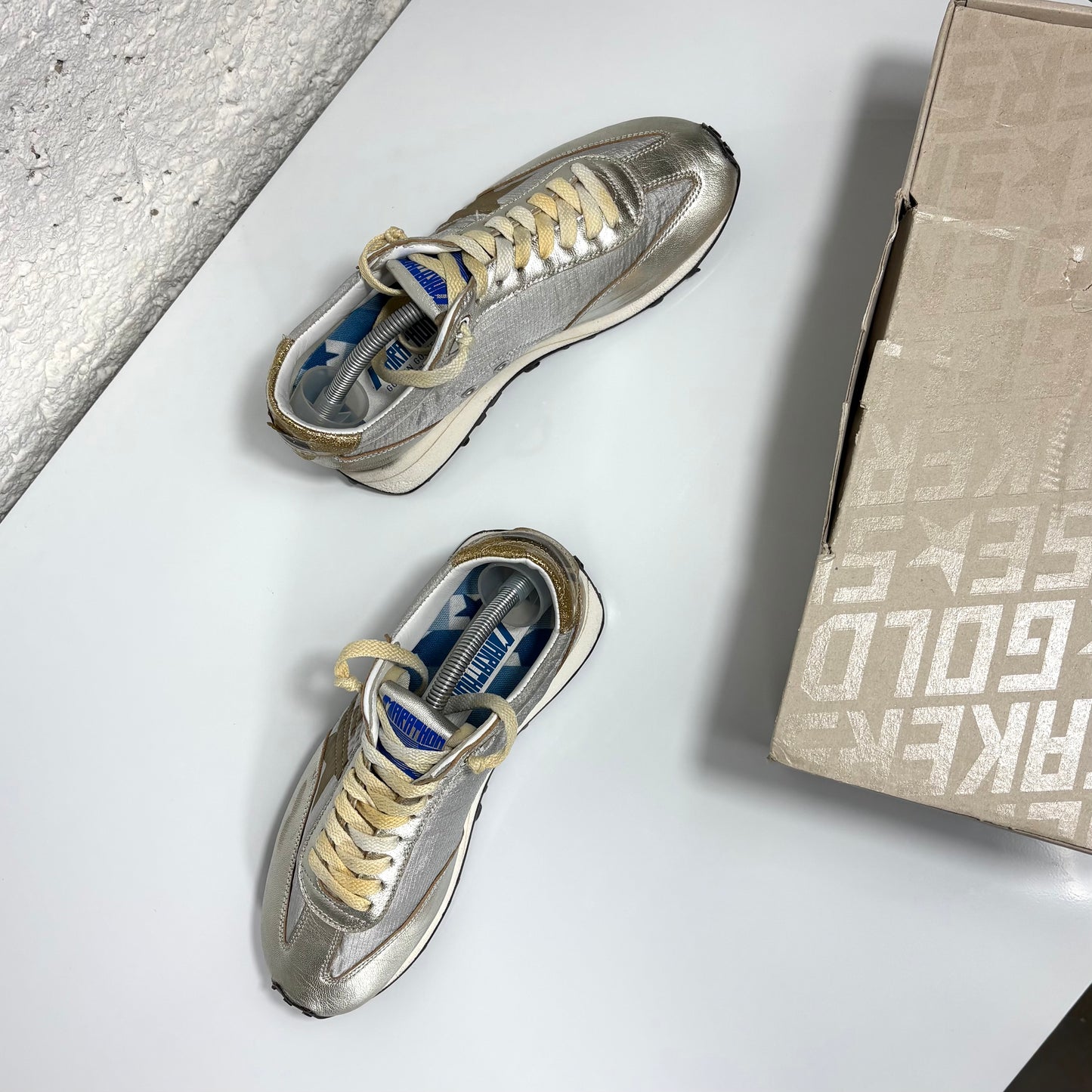 Golden goose Marathon argento e oro 39