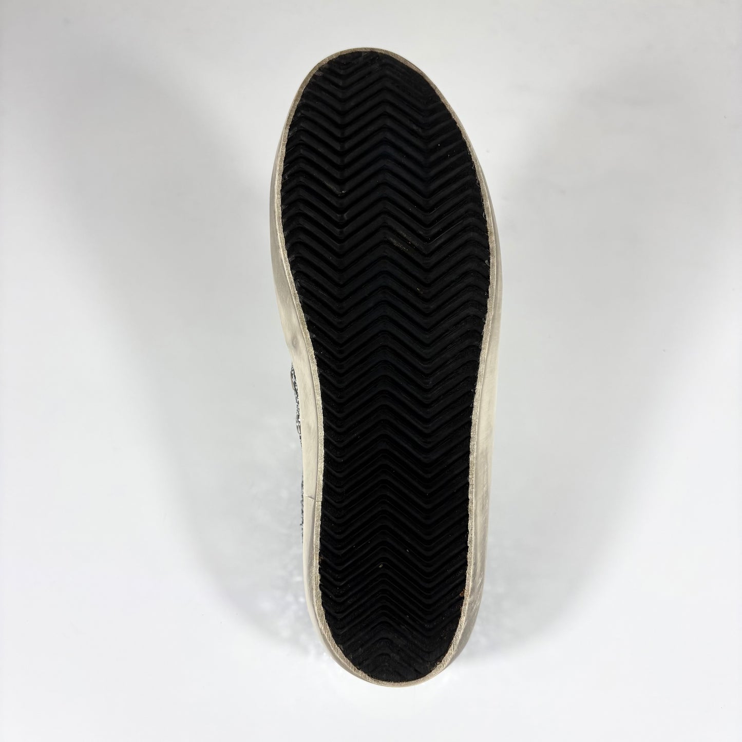 Golden goose Superstar Sabot glitter argento 39