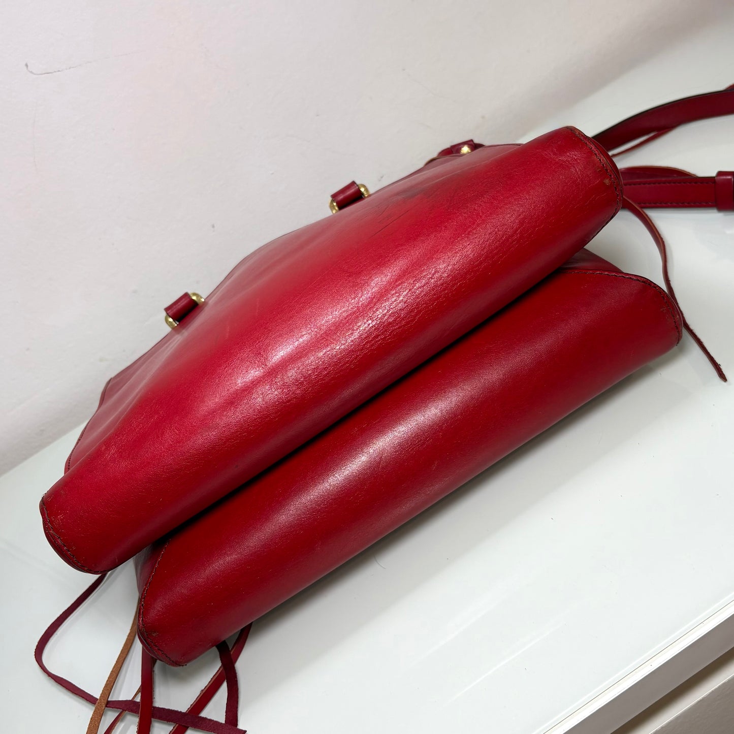 The Bridge Bauletto Rosso Ciliegia/Oro