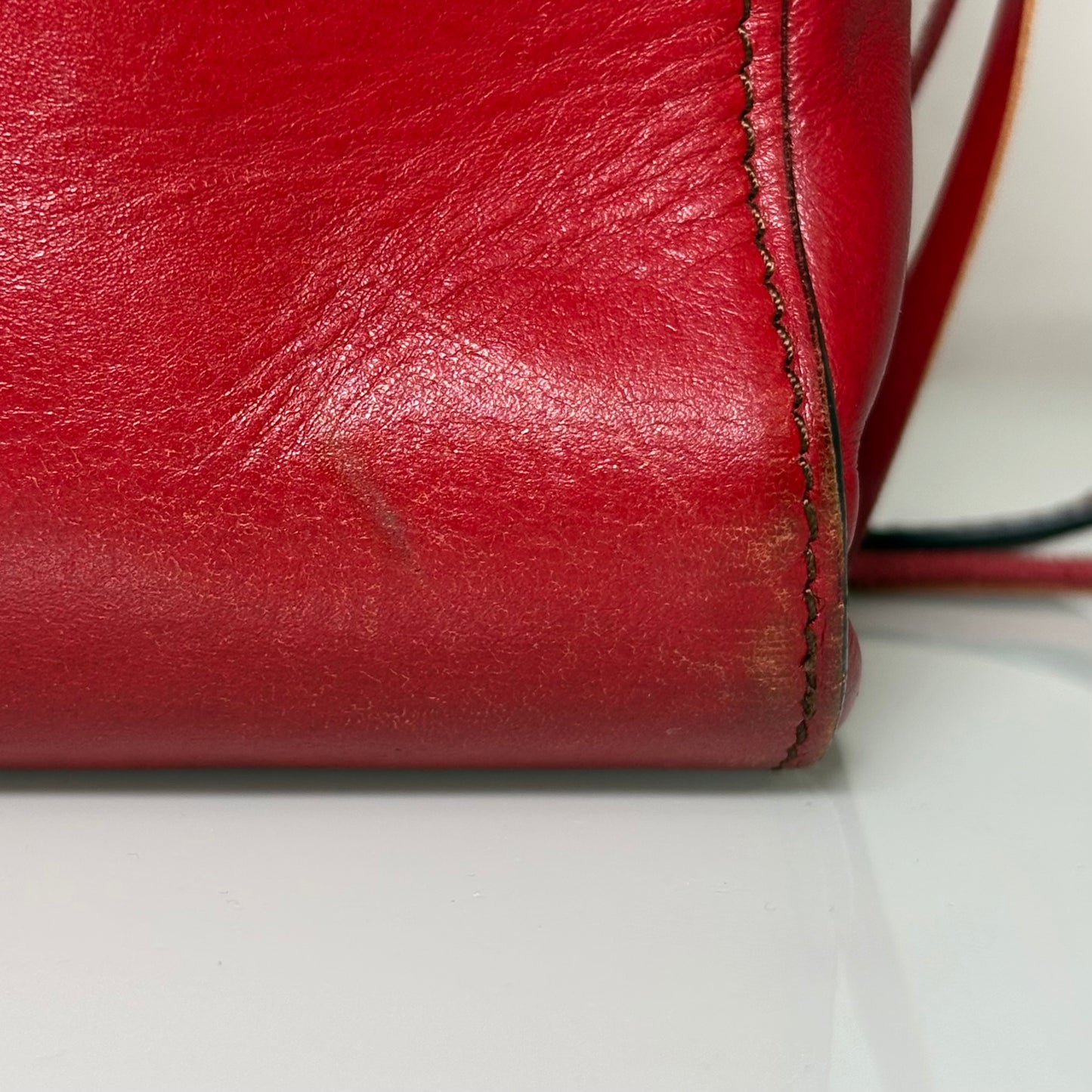 The Bridge Bauletto Rosso Ciliegia/Oro