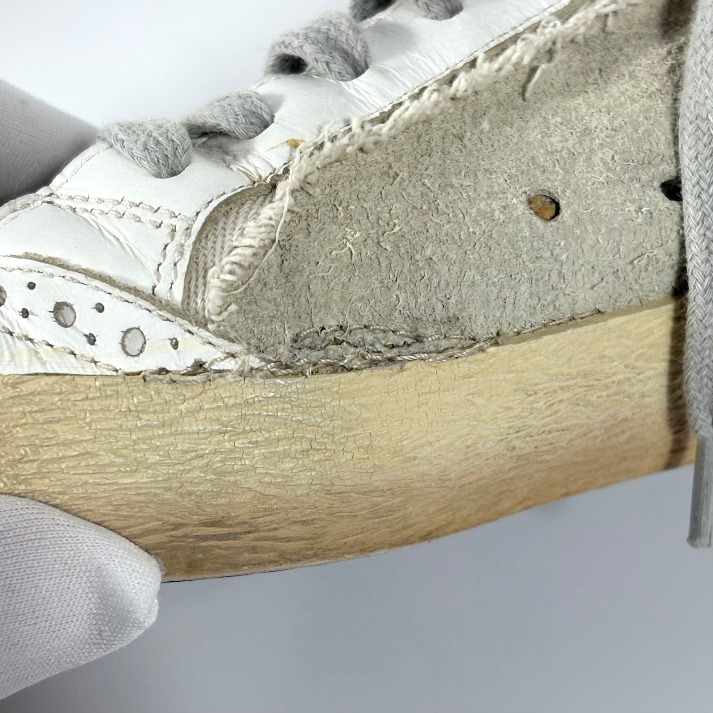 Golden goose Midstar “inverse” beige e bianche 38