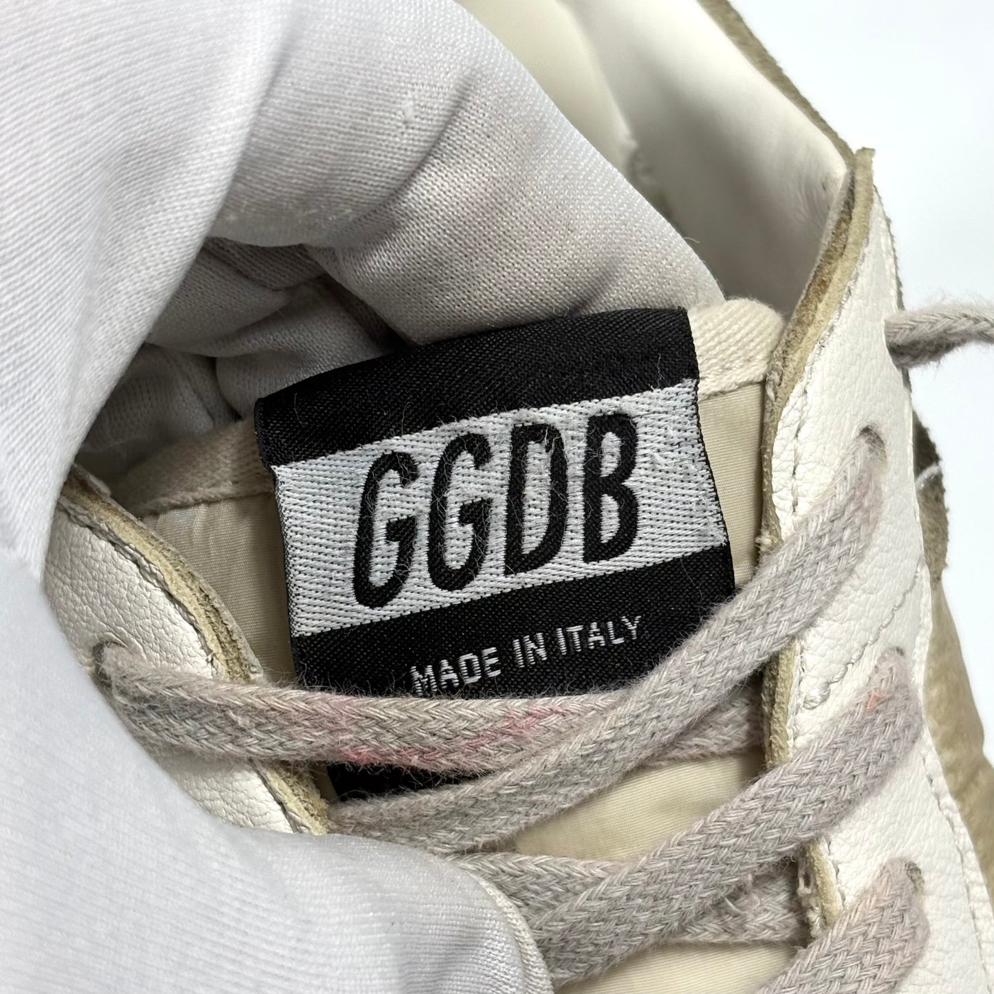 Golden goose Ballstar Taupe, bianco e tallonci argento  44