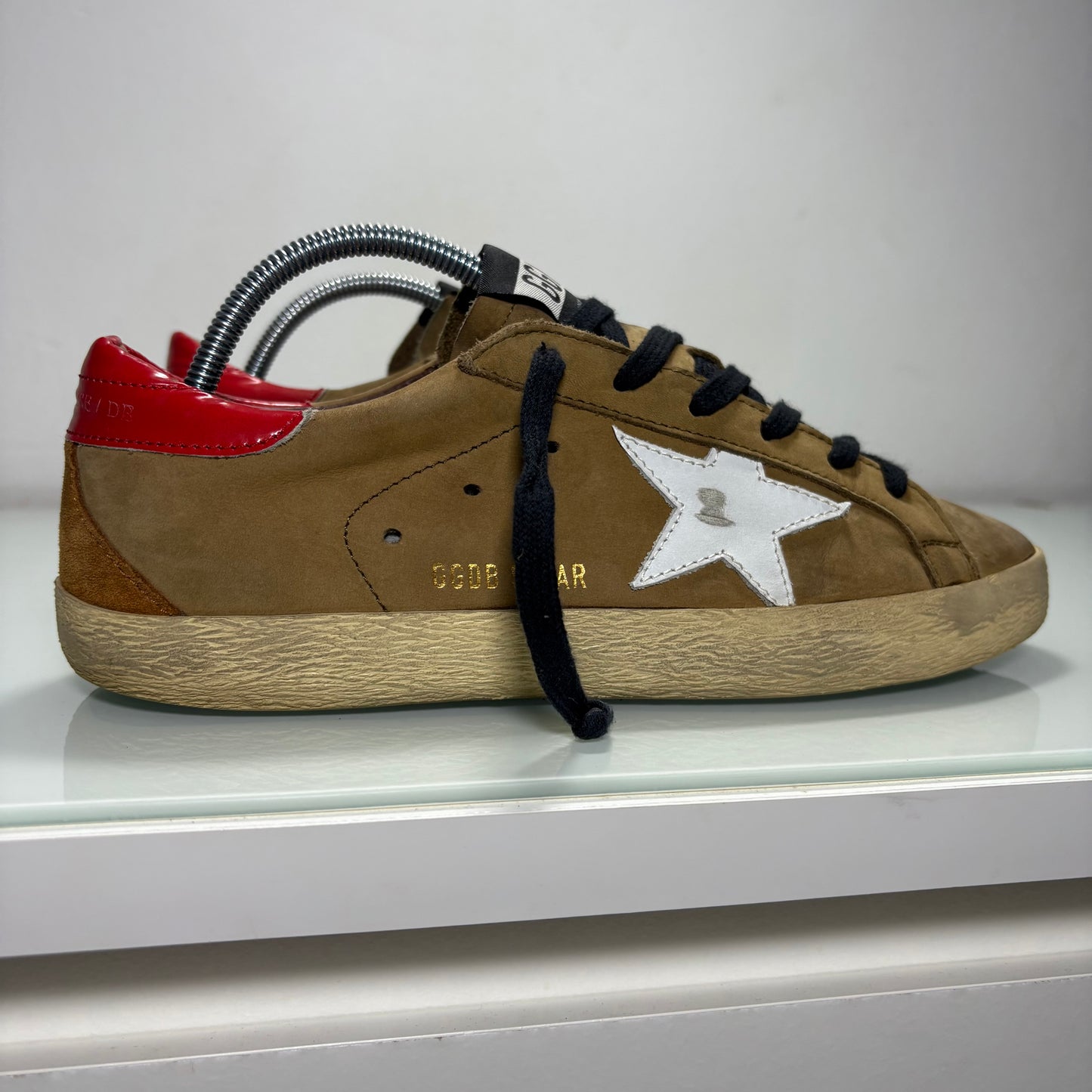 Golden goose Superstar cachi e tallone rosso 39