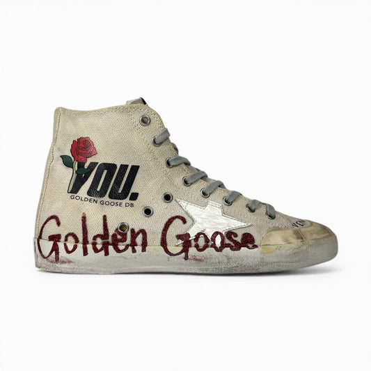 Golden goose Francy beige Red Rose 40
