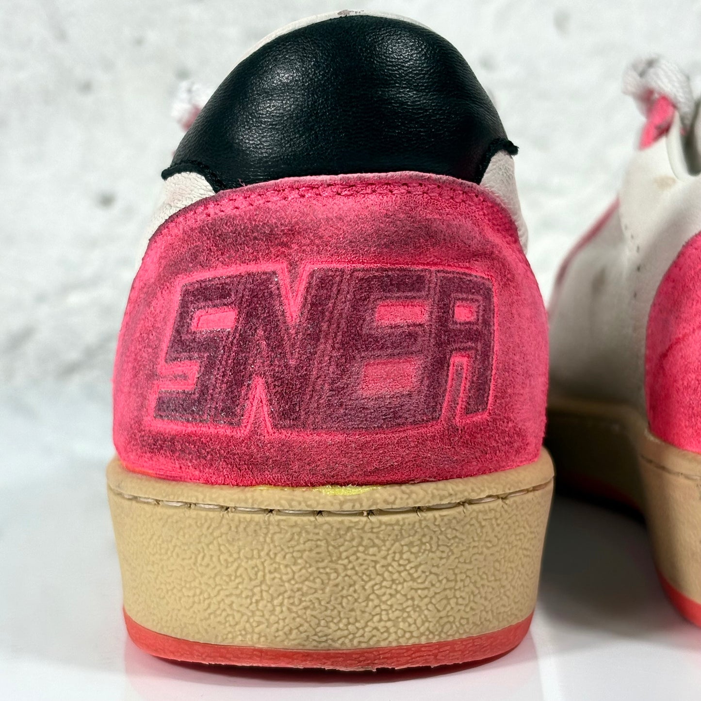 Golden goose Ballstar bianche e aragosta e stella argento brillantinata 36