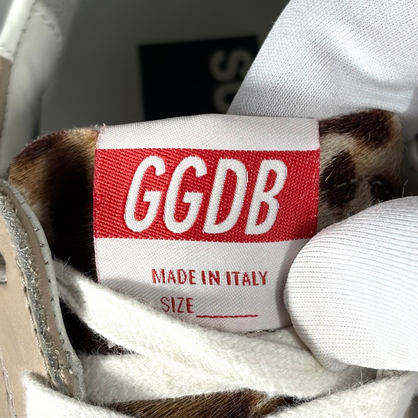 Golden goose Superstar beige in pelle con punta maculata in “cavallino” 37