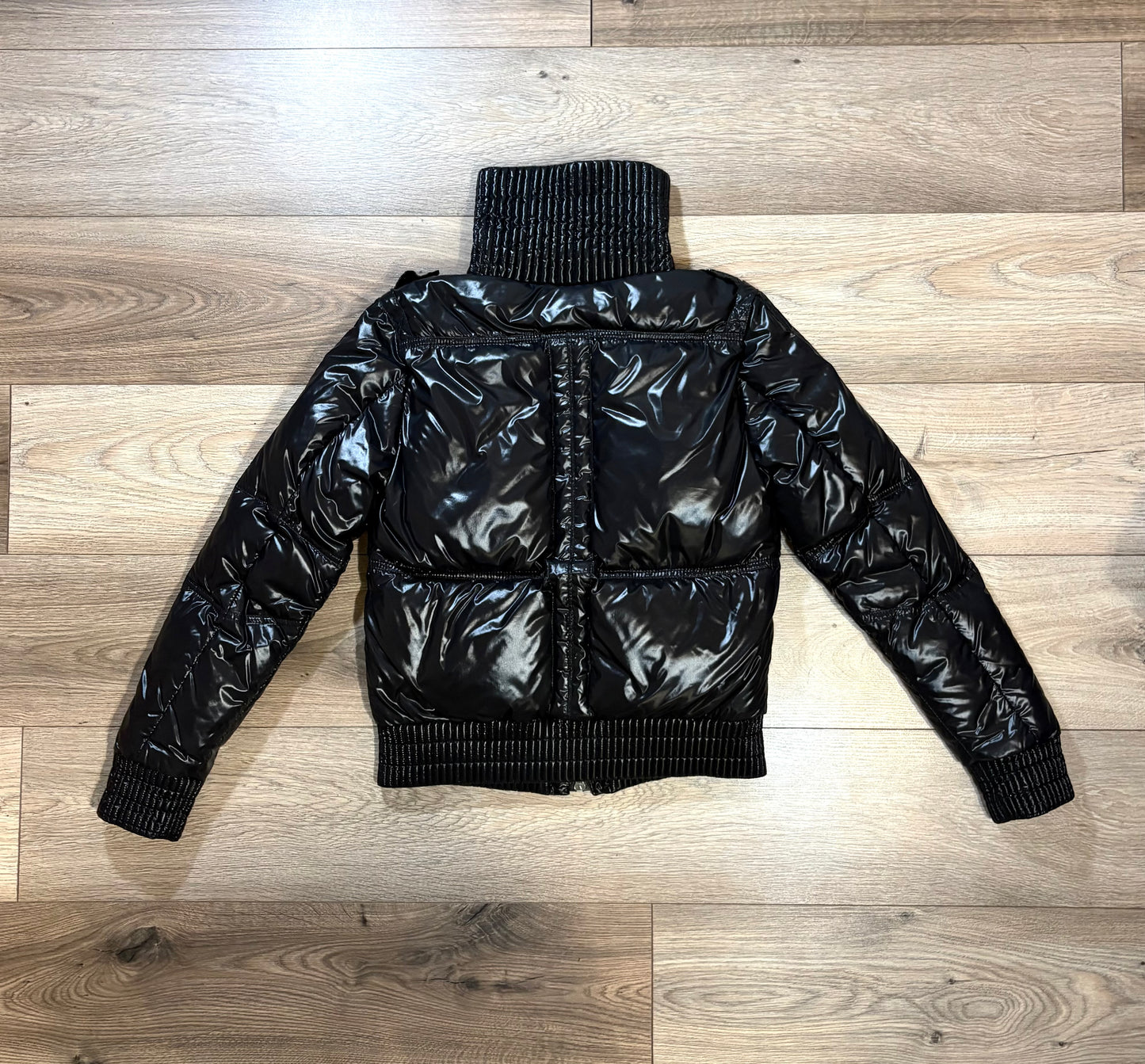 Moncler giubotto nero lucido 3 L