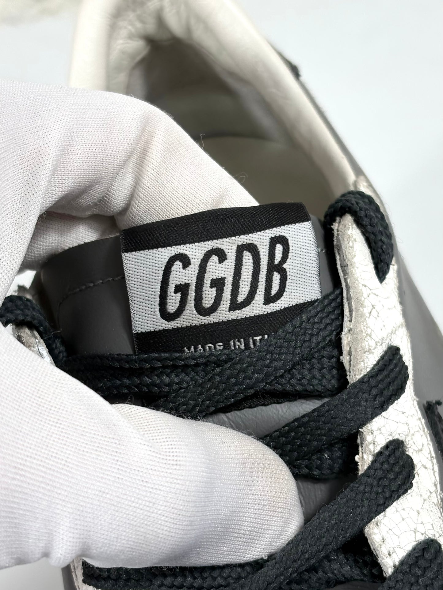 Golden goose Ballstar grigio antracite e bianco 43
